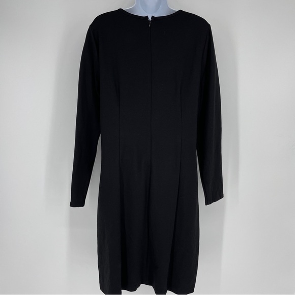 J Crew Black Long Sleeve Sheath Dress - Picture 3 of 7